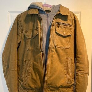 Mens Guess jacket size small. Fits like a medium.